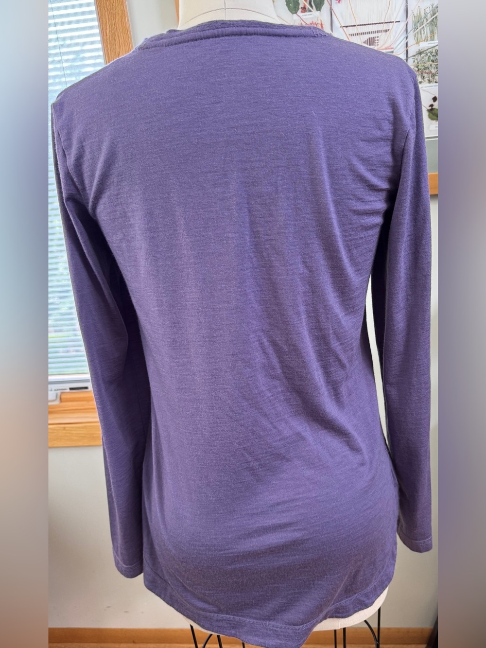 Long Sleeve Scoop Neck Tunic Top in Hazel - Picture 3 of 8